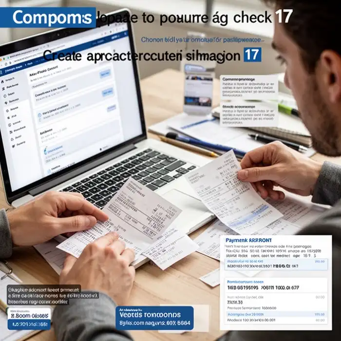 A player compares payment notes beside a laptop before choosing where to create an account for page check 17.